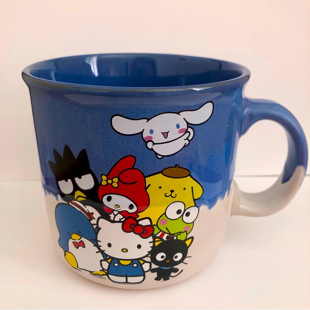 Sanrio Hello Kitty and Friends blue 20oz.ceramic Mug New NWT
